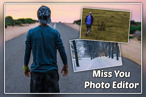 Miss You Photo Frame : Cut Paste Editor screenshot 5