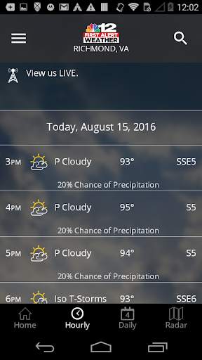NBC12 First Alert Weather screenshot 2