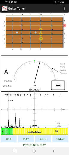 Chromatic Guitar Tuner & Tone & FFT - Free/No Ads screenshot 1