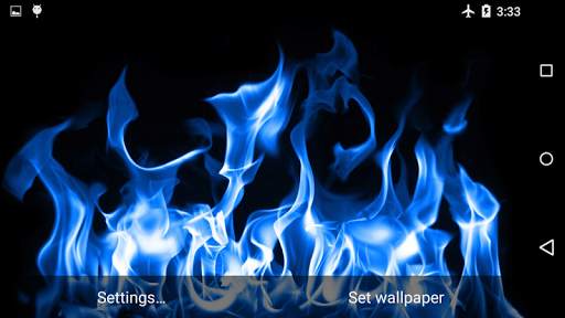 Blue Fire Live Wallpaper 3D screenshot 2