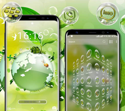 Green Earth Launcher Theme screenshot 4