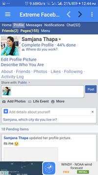 Extreme Facebook Lite screenshot 2