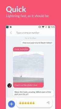 Purple SMS screenshot 1