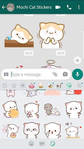 Mochi Peach Cat Stickers for WhatsApp 😻 screenshot 6