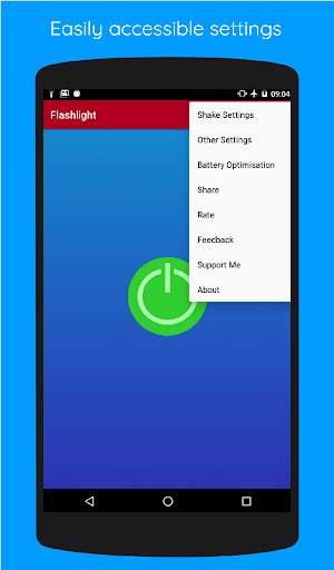 Flashlight (with Shake) screenshot 2