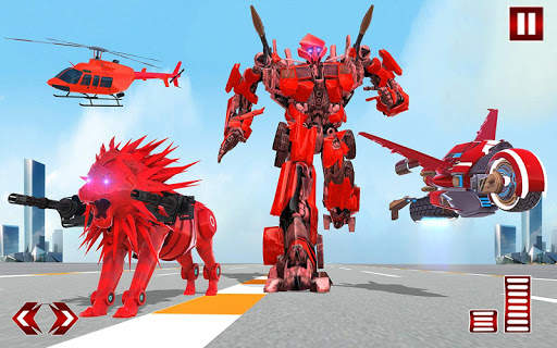 Lion Robot Transformation War: Car Robot Games screenshot 2