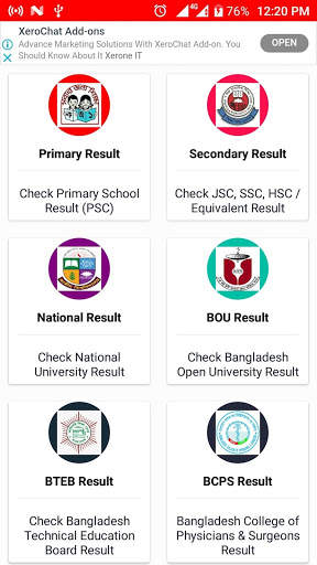 EDU Results screenshot 3