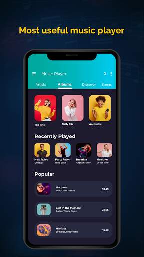 Simple Default Music Player & Equalizer screenshot 4