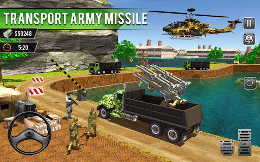 US Army Cargo Transport Truck Driving Simulator screenshot 4