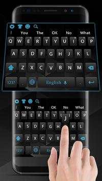 Simple black and blue keyboard theme screenshot 2