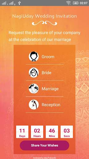 NagiUday Marriage Invitation screenshot 1