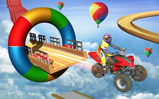 Mega Ramp Tricycle Moto Bike GT Stunt Racing Games screenshot 9