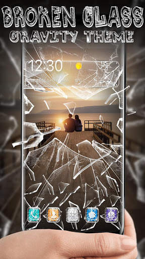 Broken Screen Love Theme screenshot 1