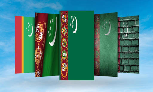 Turkmenistan Flag Wallpaper screenshot 3