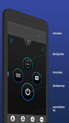 Linterna con Brujula y Sonidos screenshot 5