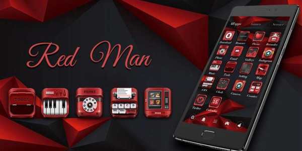 Red Man  Go Launcher Theme screenshot 5