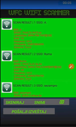 WFC WiFi SKENER (serbian edition) screenshot 2