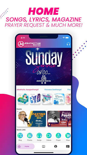 Jebathottam Official : Songs, Lyrics & Shop screenshot 1