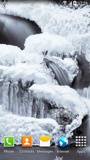 Winter Waterfalls Wallpaper screenshot 2
