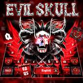 Red Evil Skull Keyboard 10001002