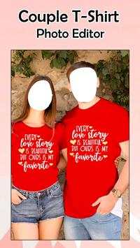 Couple T-Shirt Photo Editor screenshot 5