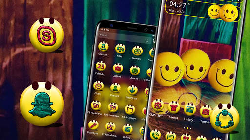 Smiley Emoji Launcher Theme screenshot 1