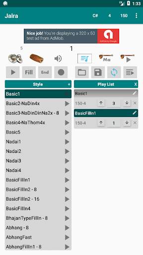 Jalra - Carnatic Mridangam - Metronome screenshot 2