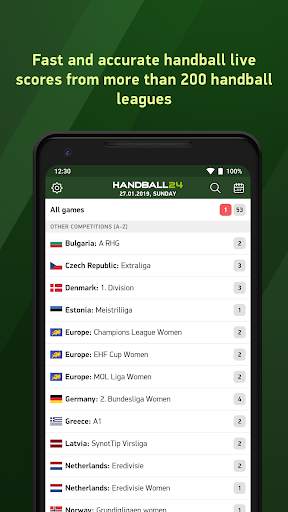 Handball24 - live scores screenshot 1
