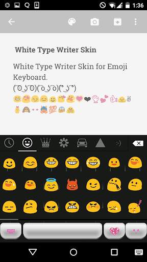 White Type Writer Keyboard screenshot 2
