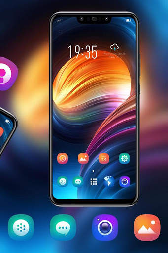Color theme beautiful spiral mountain Galaxy M20 screenshot 3