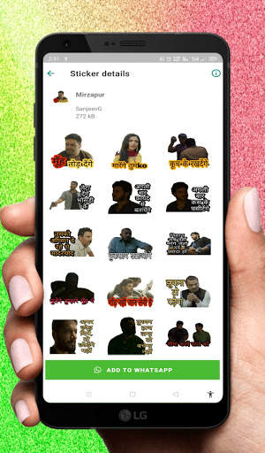 Mirzapur Stickers - 400 Plus WhatsApp Sticker screenshot 3