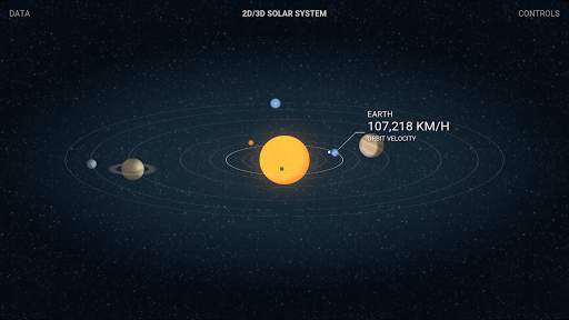 2D / 3D Solar System screenshot 1