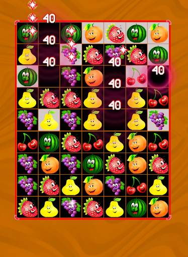 Cartoon Funny Fruit . Match 3 screenshot 2