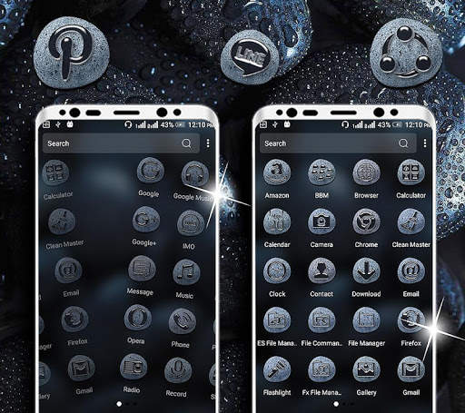 Black Stone Launcher Theme screenshot 3