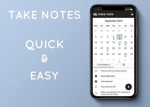 Voice to Note - Listen to your daily notes screenshot 1