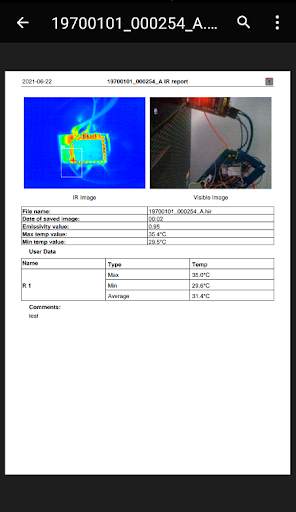 Thermal camera screenshot 4