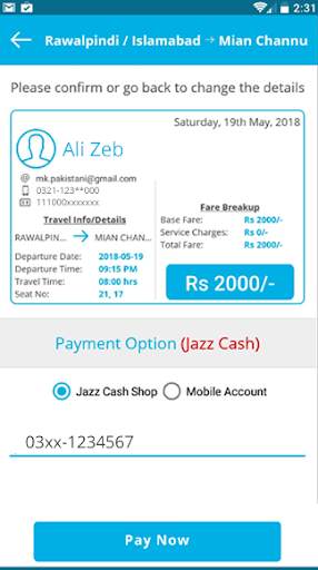 eSawari - Buy Bus Tickets Online screenshot 7