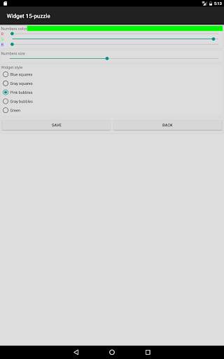 Widget 15-Puzzle screenshot 8
