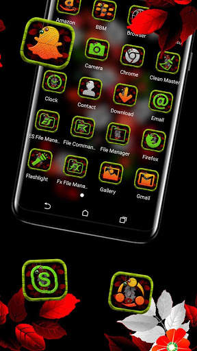 Floral Leaf Launcher Theme screenshot 2