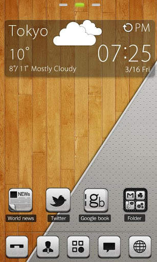 Touch GO Launcher Getjar Theme 1 تصوير الشاشة