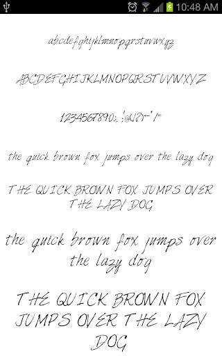 Hand per FlipFont gratis screenshot 2