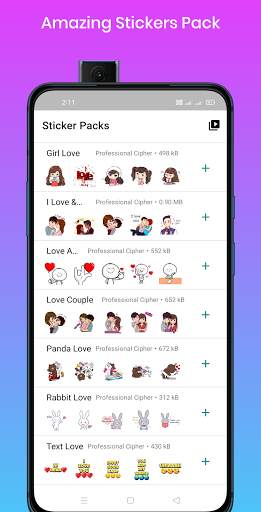 Lovey Dovey Stickers for WhatsApp - WA Sticker screenshot 1