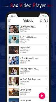SAX Video Player - All Format HD Video Player 2020 screenshot 1