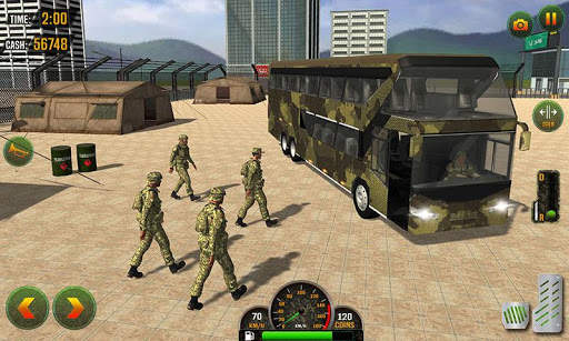 kami bis mengemudi tentara - pasukan transporter screenshot 2