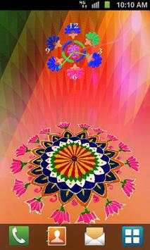 Pongal Rangoli Clock screenshot 4