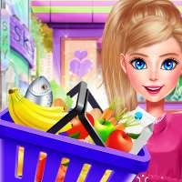 Supermarket Grocery Shopping Mall: Color by Number logo
