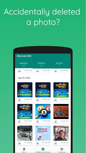 Recover Bin Free: Restore Dele screenshot 1