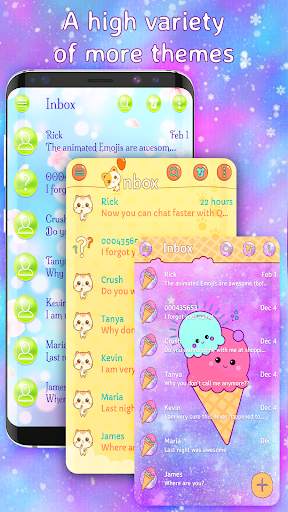 Pink Sms Messenger theme screenshot 3