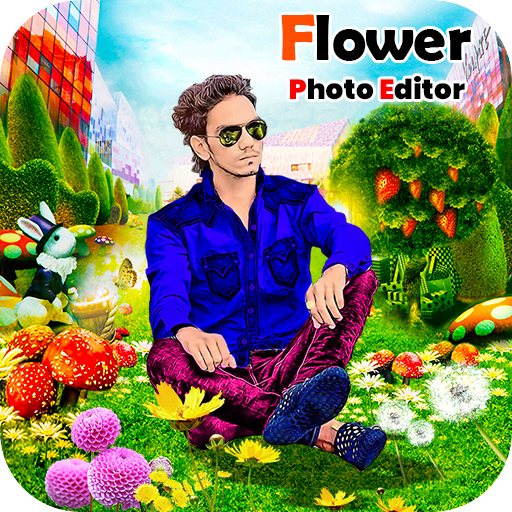Flower photo frames icon