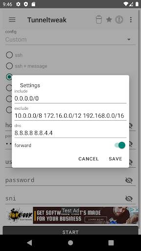 Tunneltweak - Free SSH/Proxy/VPN screenshot 4